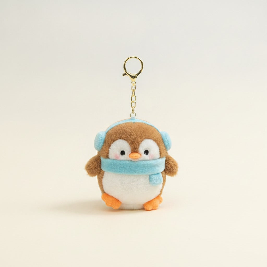 Winter Penguin Plush Charm Keychain – novelty & toys (view 1)