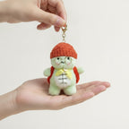 Cute Turtle Plush Keychain With Hat And Glasses – novelty & toys (view 3)