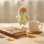 Cute Beanie Frog Plush Keychain – novelty & toys (view 2)