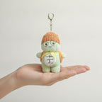 Cute Beanie Frog Plush Keychain – novelty & toys (view 3)