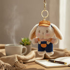 Plush Bunny Overall Keychain – novelty & toys (view 2)
