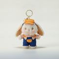 Plush Bunny Overall Keychain – novelty & toys (view 1)