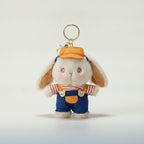 Plush Bunny Overall Keychain – novelty & toys (view 1)