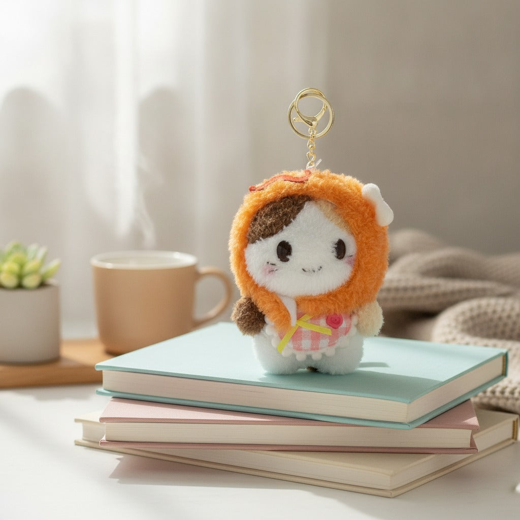 Hooded Plushie Charm Keychain – novelty & toys (view 2)