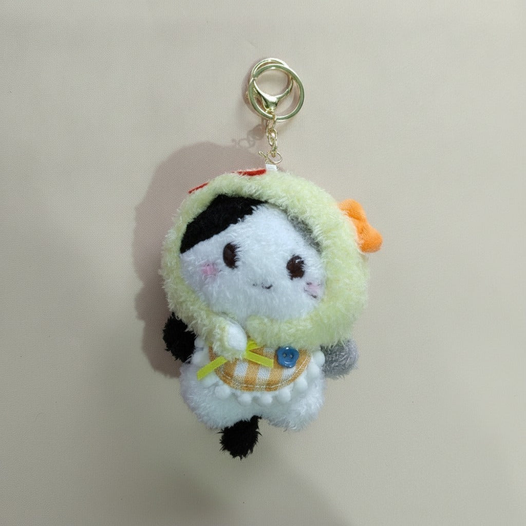 Hooded Plush Cat Keychain Charm – novelty & toys (view 1)
