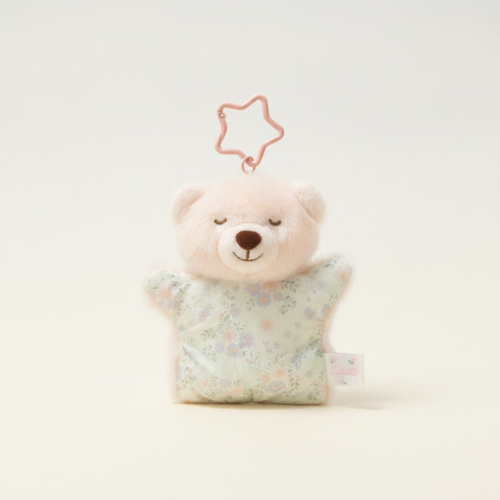Fluffy Sleepy Bear Star Keychain – novelty & toys (view 1)