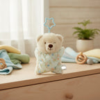 Winking Floral Plush Bear Star Clip Charm – novelty & toys (view 2)