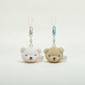Kawaii Plush Bear Head Keychain – novelty & toys (view 1)