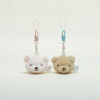Kawaii Plush Bear Head Keychain – novelty & toys (view 1)