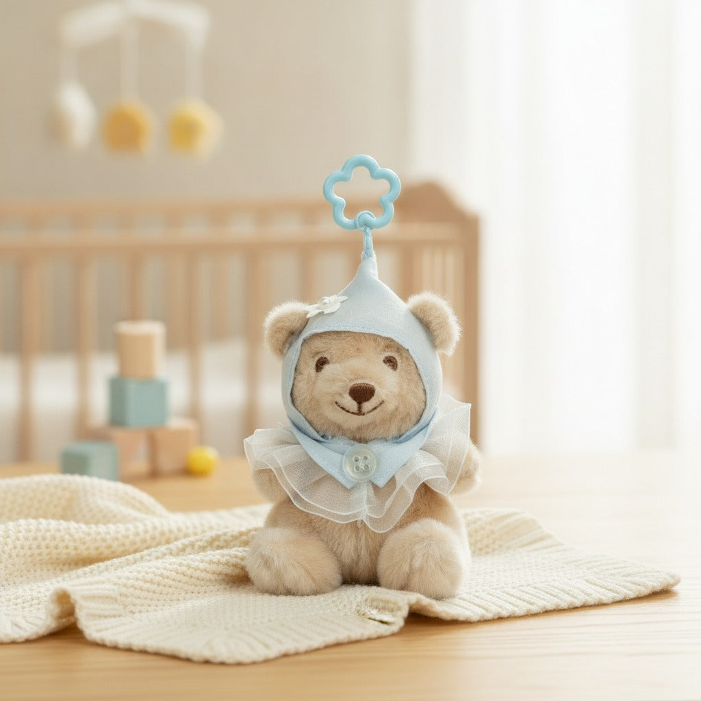 Cute Hooded Teddy Bear Plush Charm – novelty & toys (view 2)