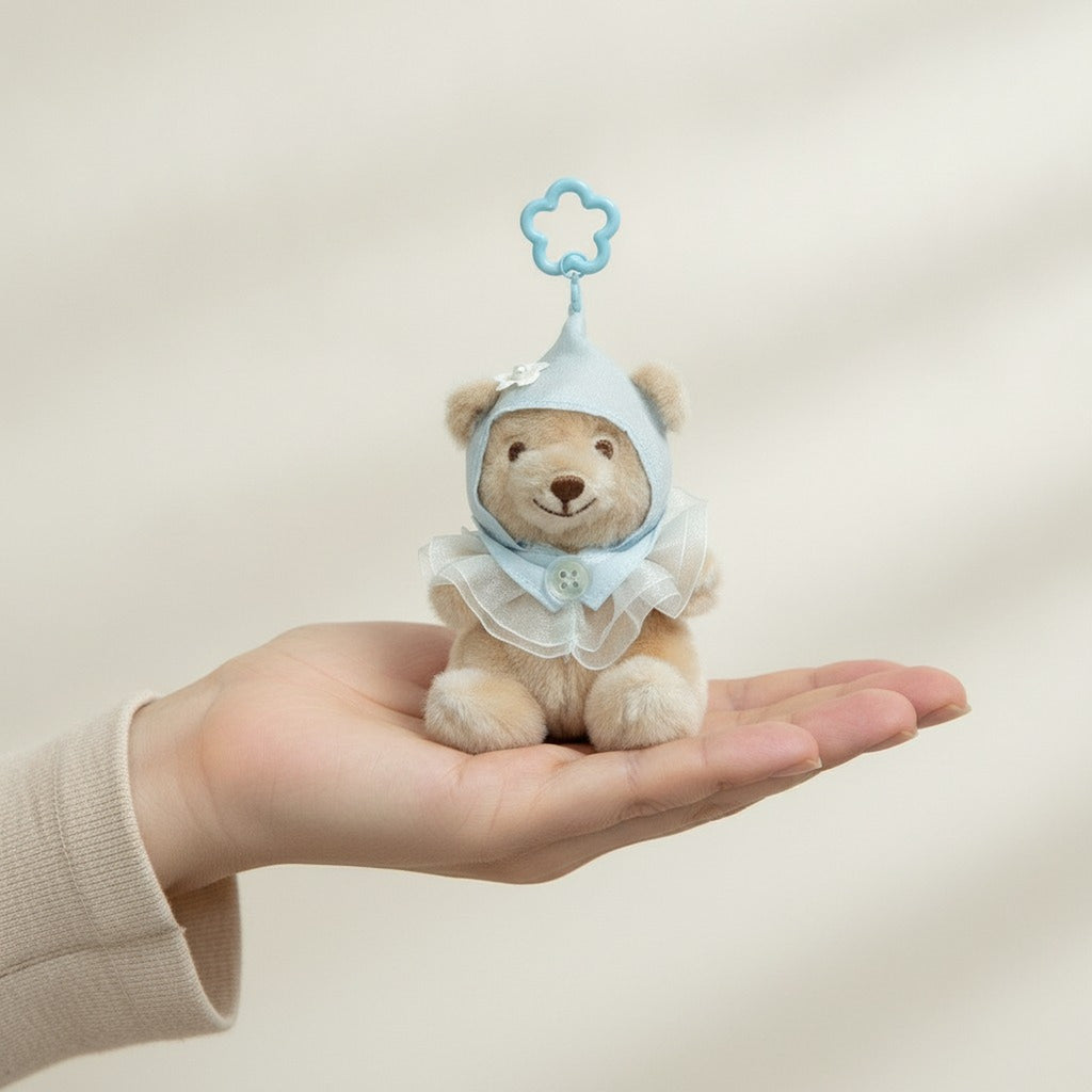 Cute Hooded Teddy Bear Plush Charm – novelty & toys (view 3)