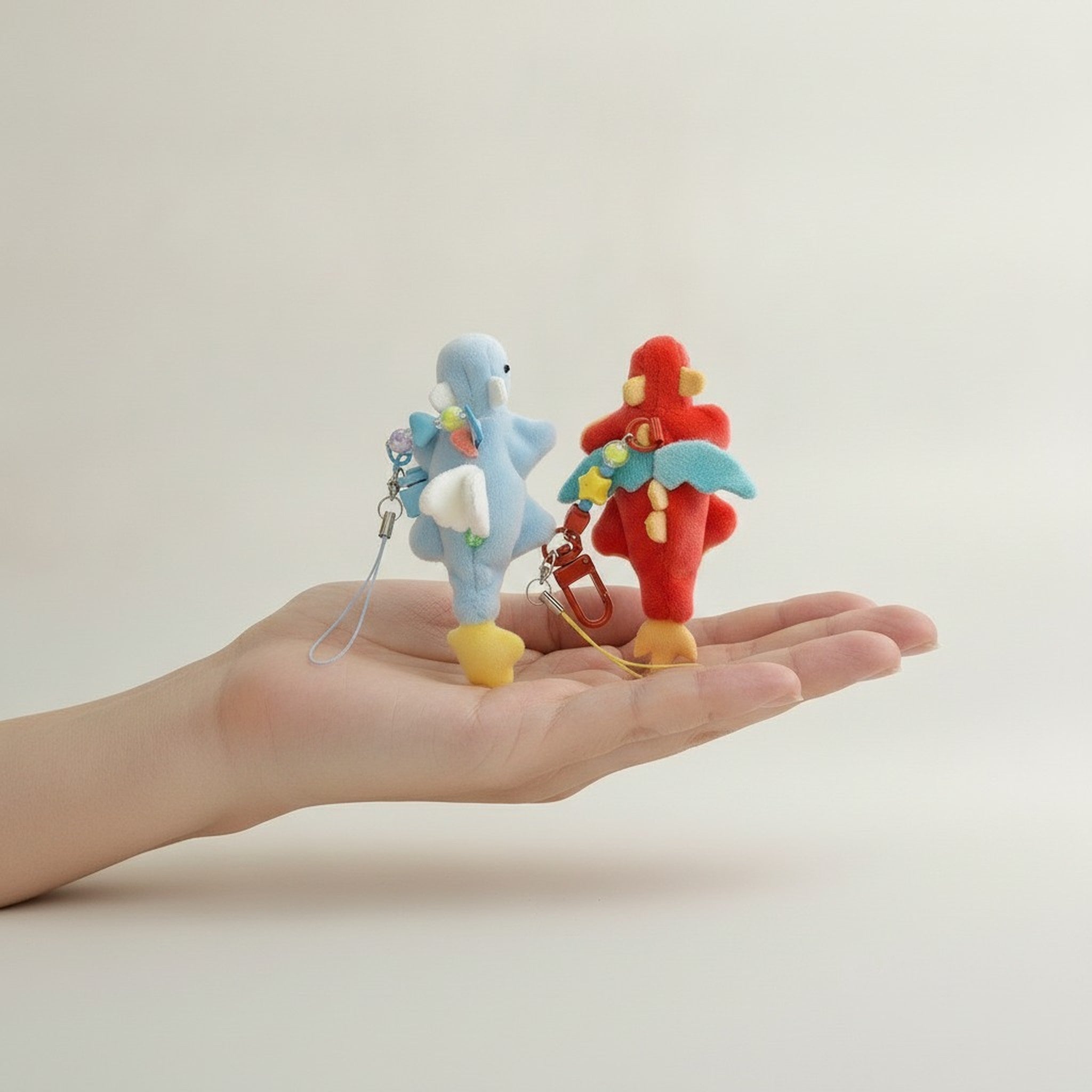 Cute Plush Animal Keyring Charms – novelty & toys (view 3)