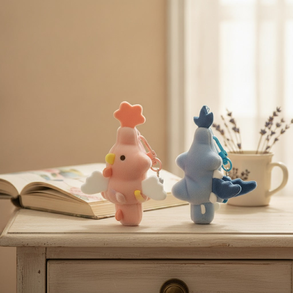 Whimsical Plush Animal Keychains – novelty & toys (view 2)