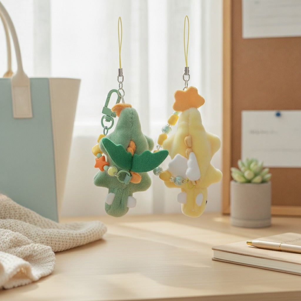Cute Plush Dragon Keychain Charms – novelty & toys (view 2)