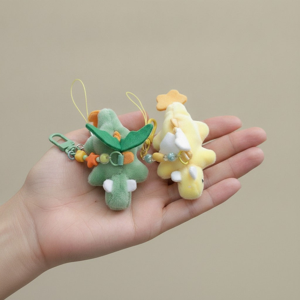 Cute Plush Dragon Keychain Charms – novelty & toys (view 3)