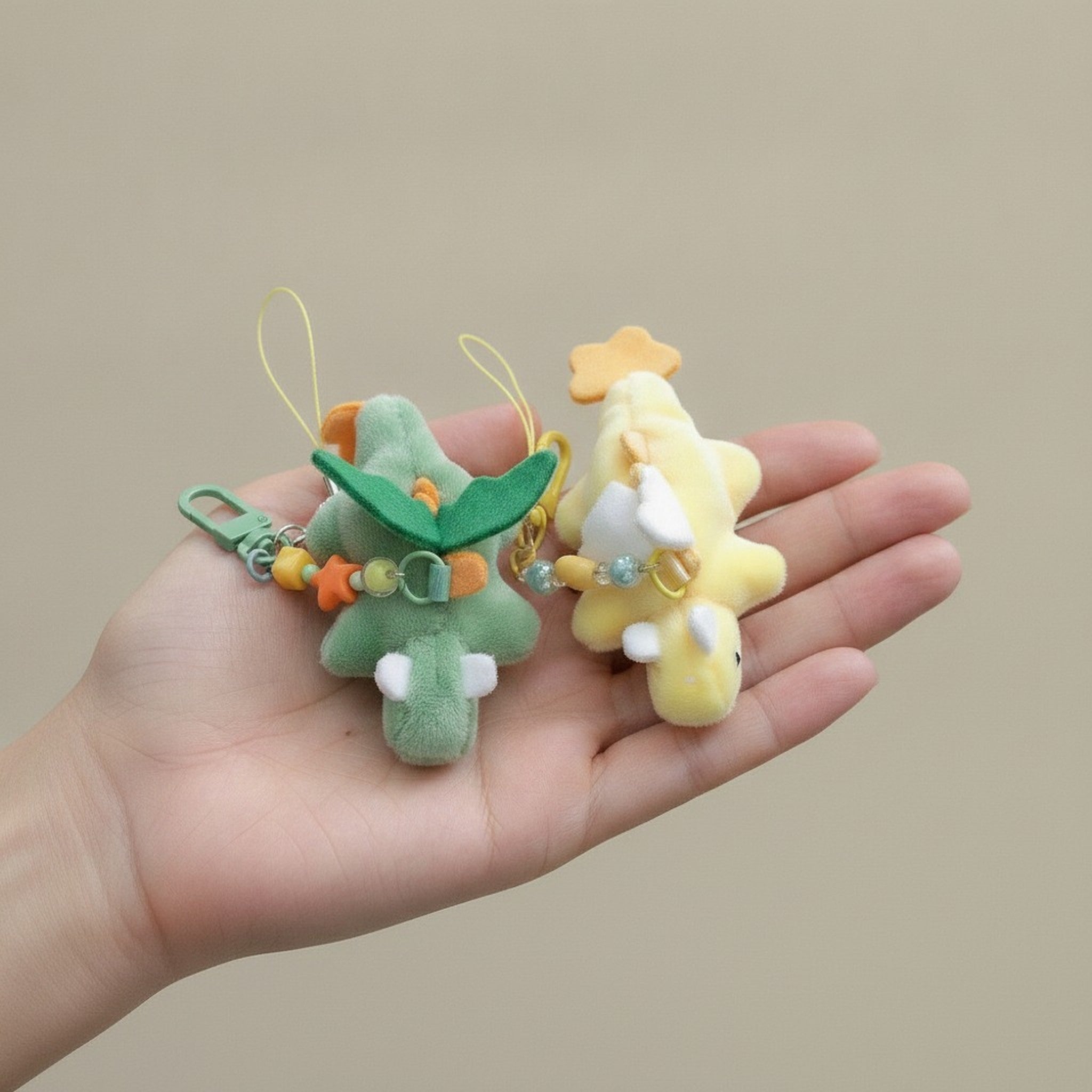 Cute Plush Dragon Keychain Charms – novelty & toys (view 3)