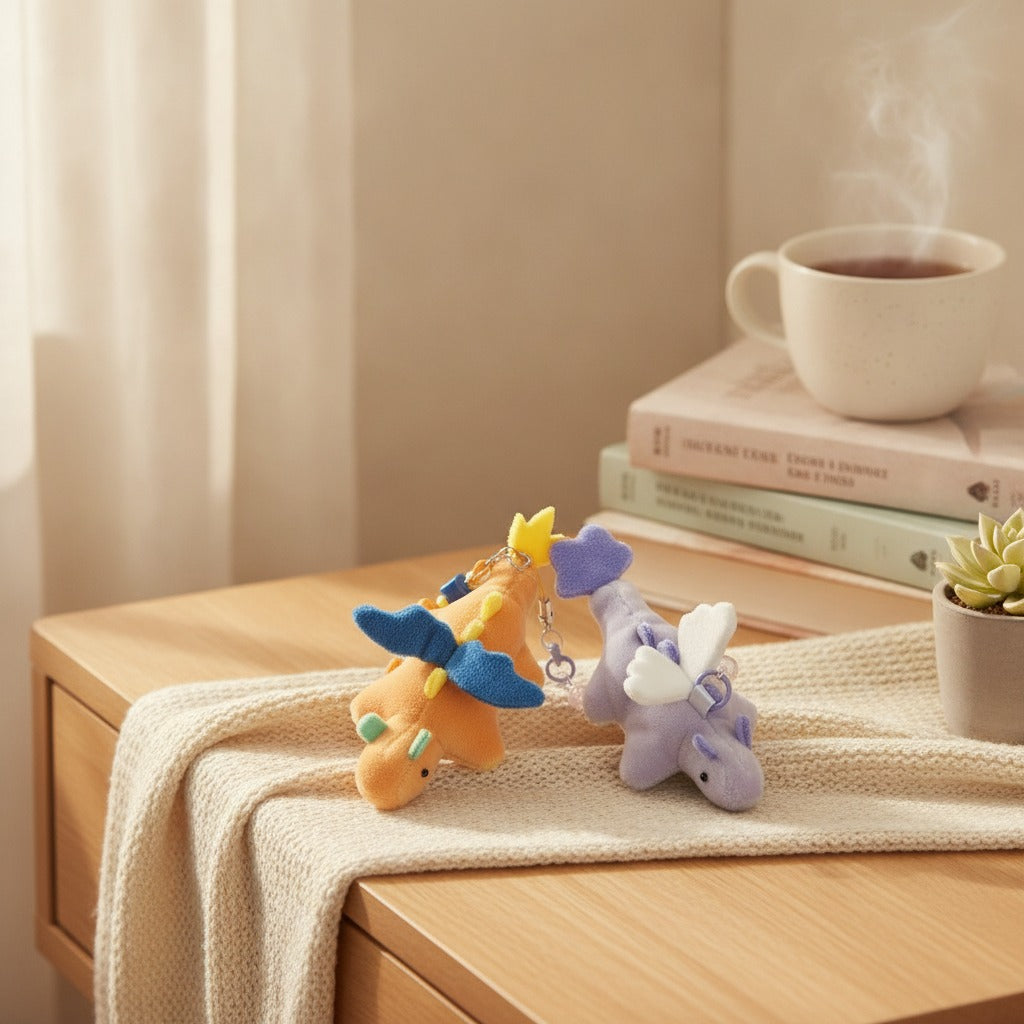 Adorable Dragon Plush Charms – novelty & toys (view 2)