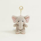 Cute Fluffy Elephant Keychain Charm – novelty & toys (view 1)