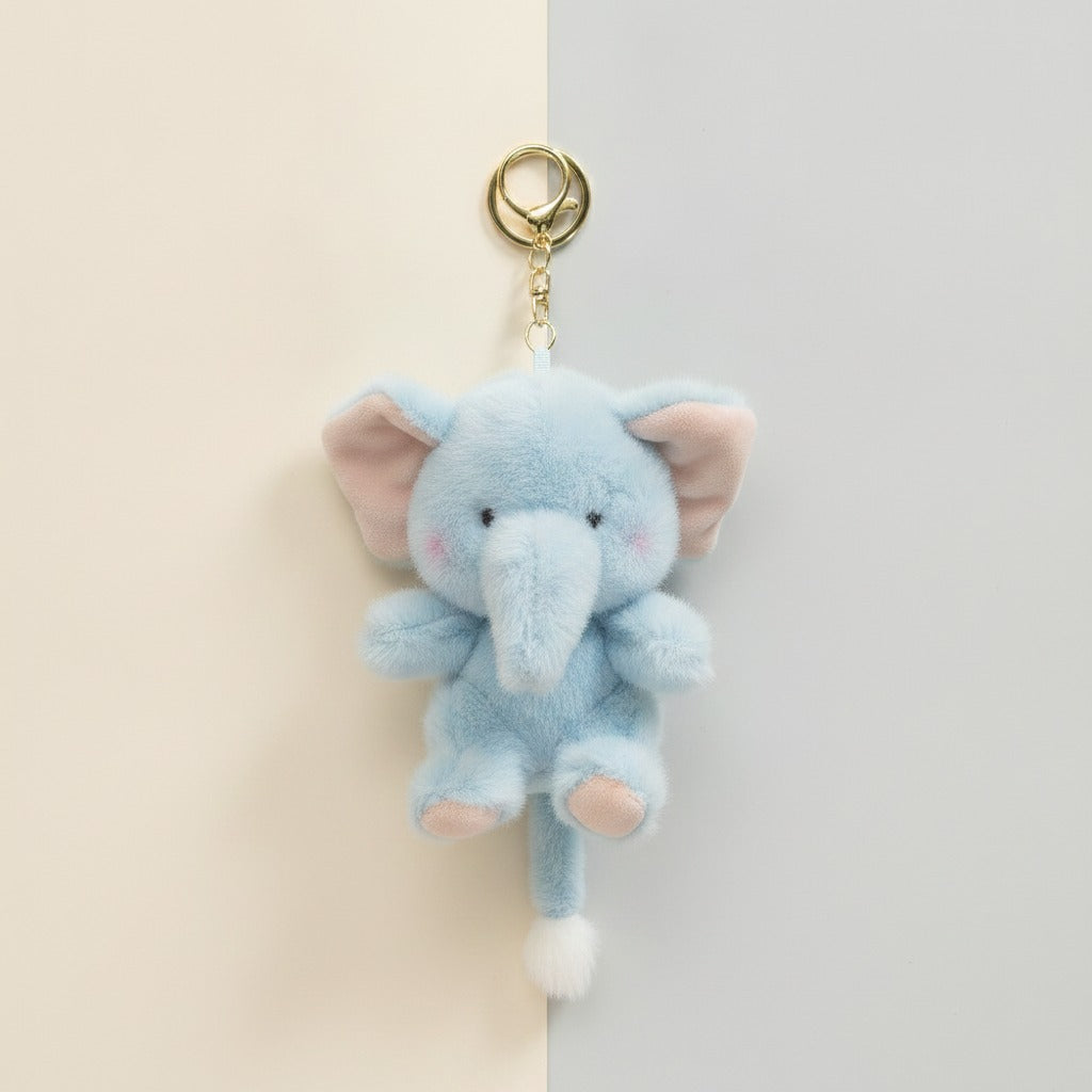Soft Elephant Plush Keychain – novelty & toys (view 1)