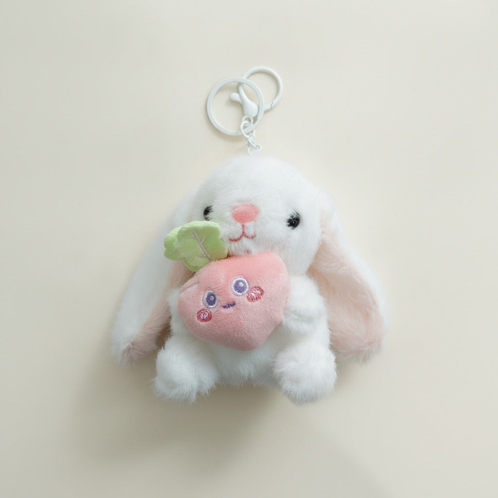 Fluffy Bunny Plush Keychain – novelty & toys (view 1)