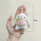 Fluffy Bunny Plush Keychain – novelty & toys (view 3)