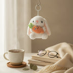 Plush Bunny Carrot Keychain – novelty & toys (view 2)