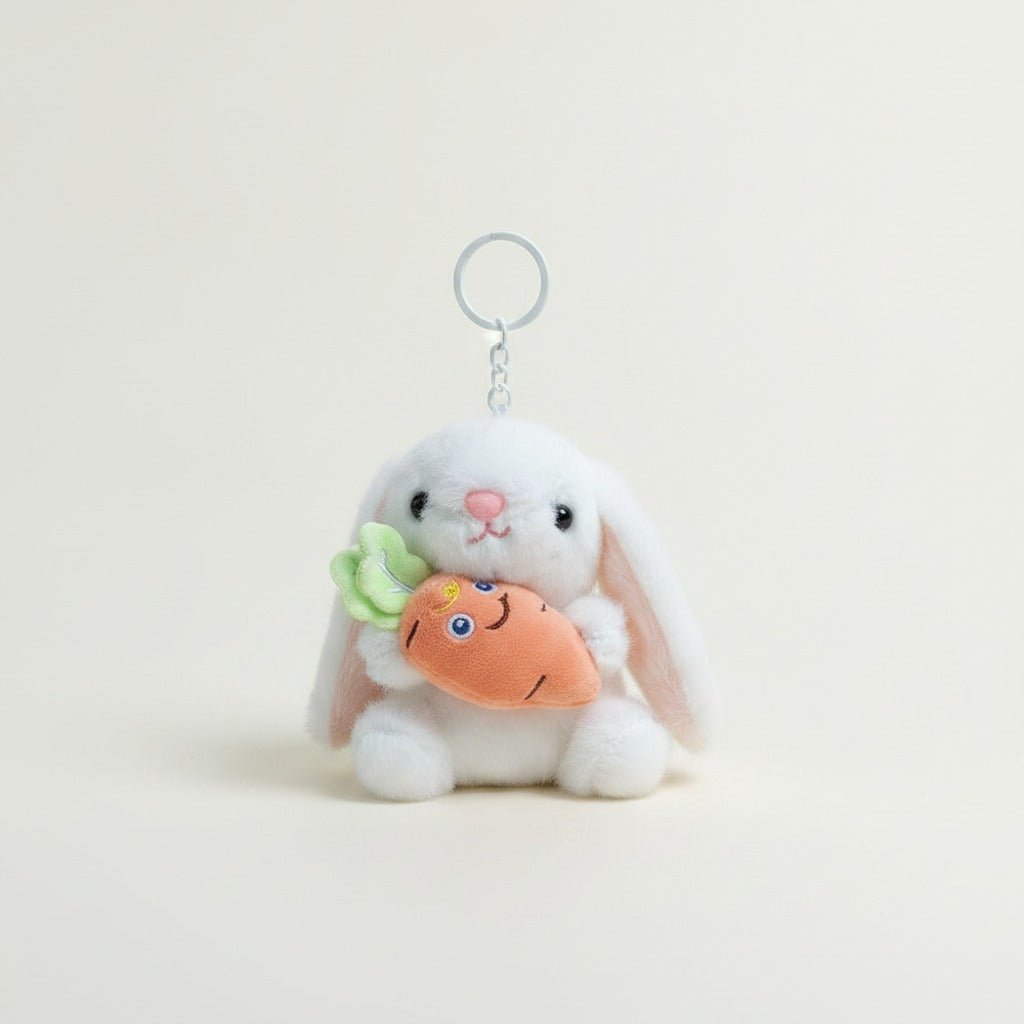 Plush Bunny Carrot Keychain – novelty & toys (view 1)