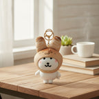 Cute Bread Bunny Plush Keychain – novelty & toys (view 2)