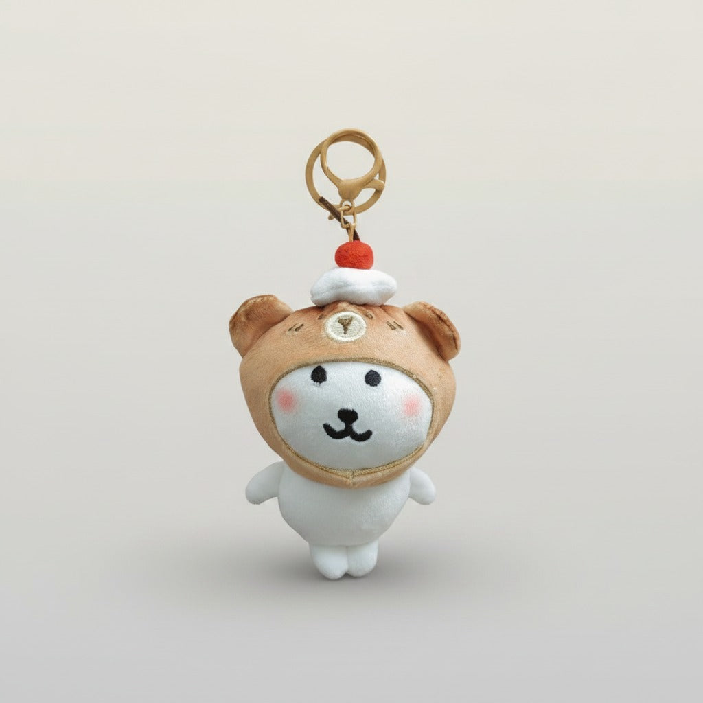 Cherry Bear Hat Plush Keychain – novelty & toys (view 1)
