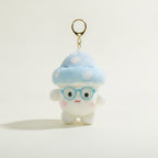 Cute Mushroom Plush Keychain with Glasses – novelty & toys (view 1)