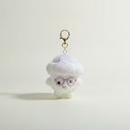 Fuzzy Plush Glasses Keychain – novelty & toys (view 1)