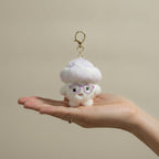 Fuzzy Plush Glasses Keychain – novelty & toys (view 3)