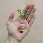 Cute Character Beaded Keychain Charm – novelty & toys (view 3)