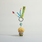 Fluffy Hair Boy Character Keychain Charm – novelty & toys (view 1)