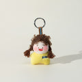 Cute Plush Girl Doll Keychain – novelty & toys (view 1)