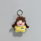 Cute Plush Girl Doll Keychain – novelty & toys (view 1)