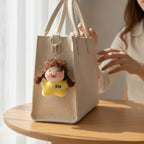 Cute Plush Girl Doll Keychain – novelty & toys