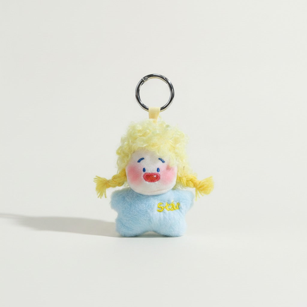 Cute Star Plush Doll Keychain – novelty & toys (view 1)