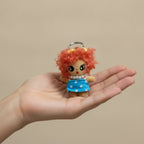 Charming Curly Hair Doll Keychain – novelty & toys (view 3)