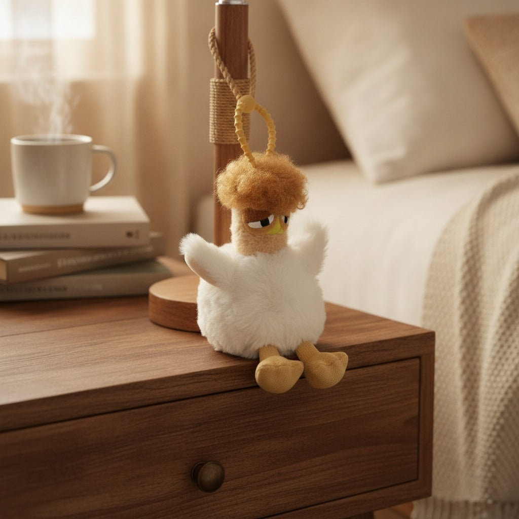 Quirky Plush Duck Keychain Charm – novelty & toys (view 2)