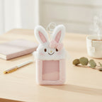 Fluffy Bunny Photo Card Holder Keychain – novelty & toys (view 2)