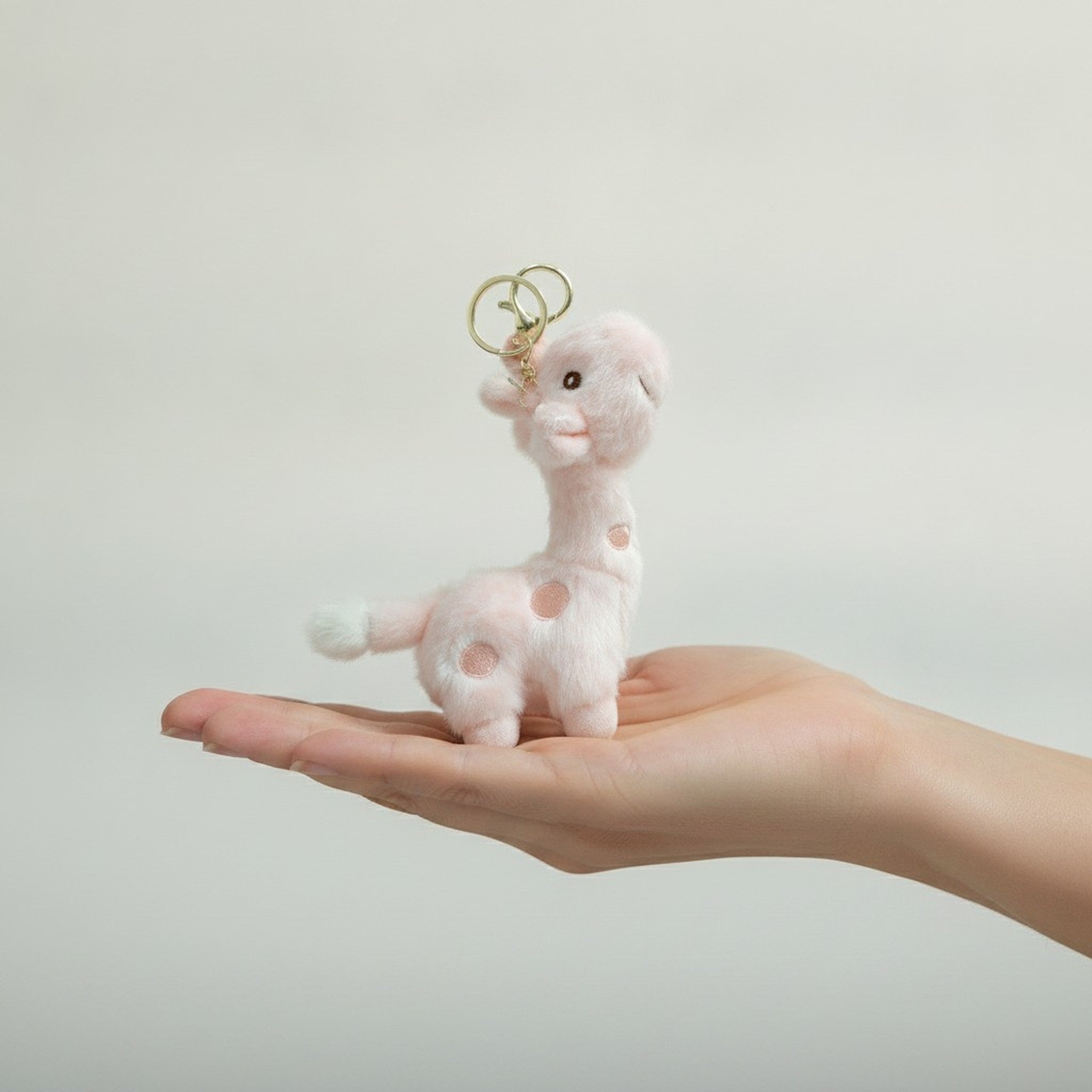 Cute Plush Giraffe Keychain – novelty & toys (view 3)