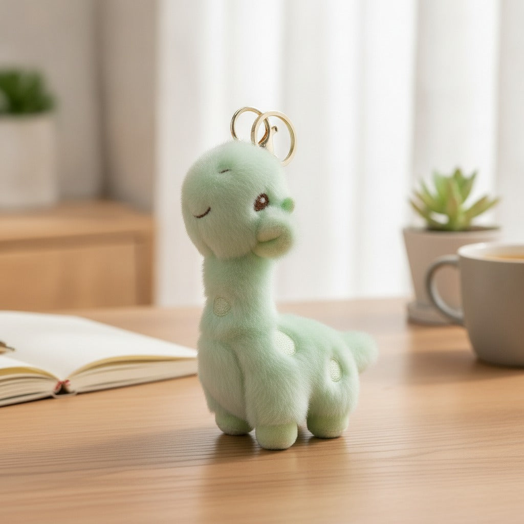 Cute Dinosaur Plush Keychain Charm – novelty & toys (view 2)