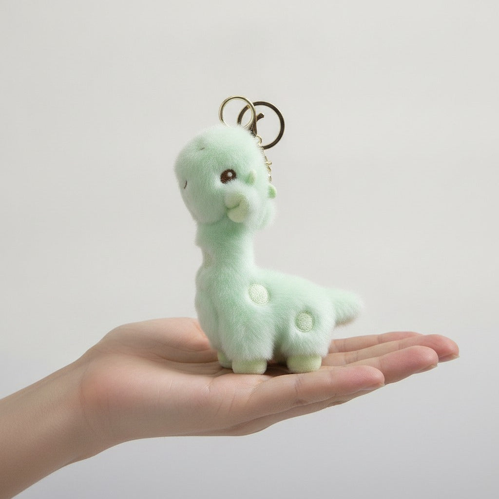 Cute Dinosaur Plush Keychain Charm – novelty & toys (view 3)