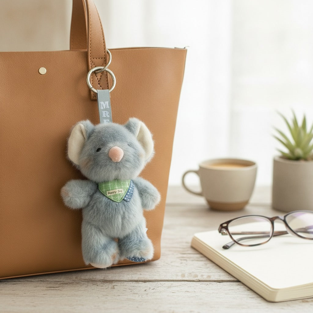 Adorable Mouse Plush Toy Keychain – novelty & toys (view 2)