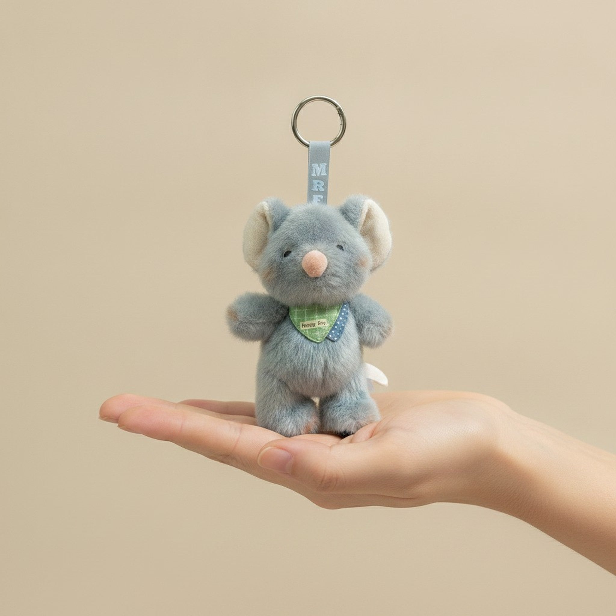 Adorable Mouse Plush Toy Keychain – novelty & toys (view 3)