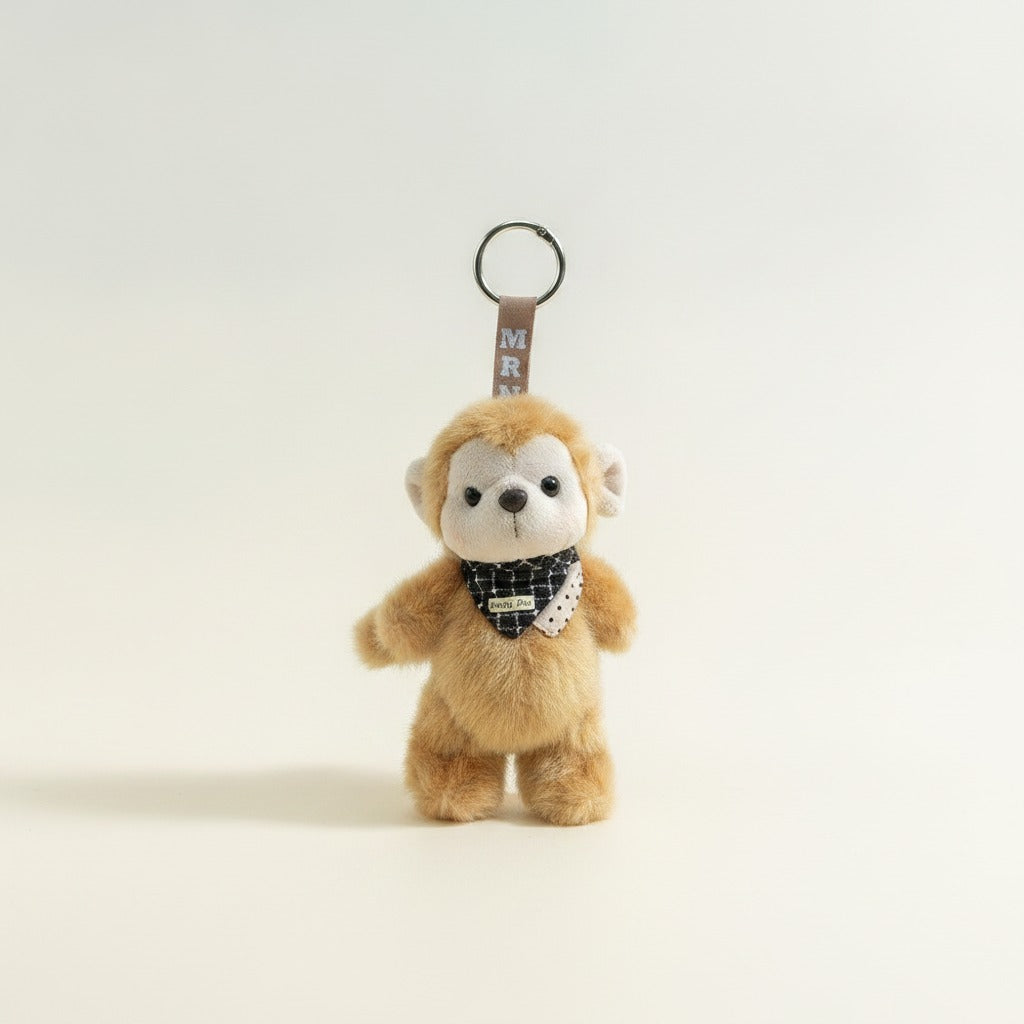 Happy Day Plush Monkey Keychain Charm – novelty & toys (view 1)