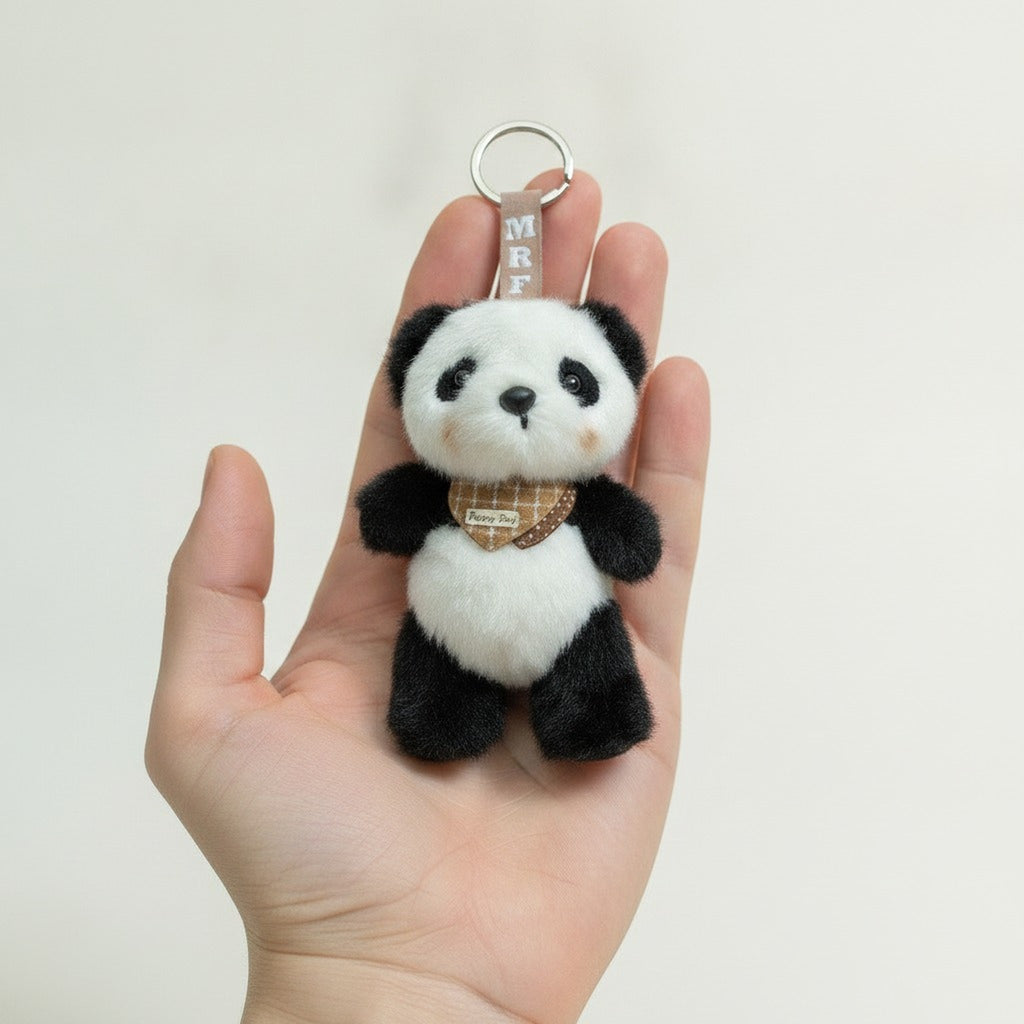 Fluffy Panda Keychain – novelty & toys (view 3)
