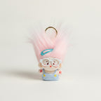 Fluffy Hair Glasses Plush Keychain – novelty & toys (view 1)