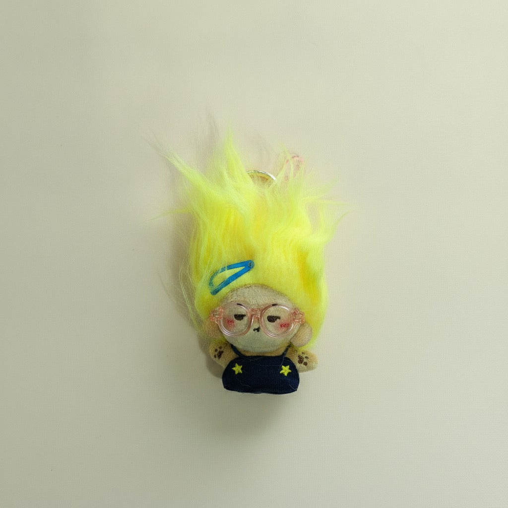 Fluffy Hair Plush Doll Bag Charm – novelty & toys (view 1)